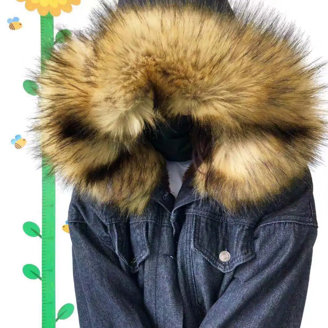 

winter: short hooded cotton padded jacket with New products in autumn and thickened Plush denim jacket for women's fashion wool