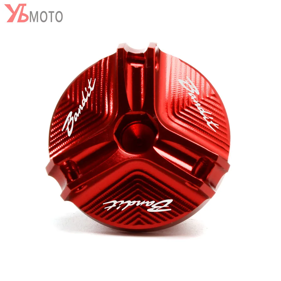 Заливочного отверстия Кепки для SUZUKI Bandit 400 600 650 1200 1250 1250S Аксессуары для мотоциклов двигателя маслосливную пробку сливная Гайка Крышка для чашки