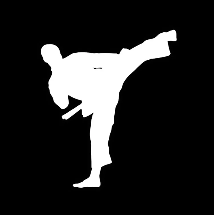 

12x14CM Kung Fu Taekwondo Car Sticker Decal The Window Decoration Karate Car Stickers And Decals