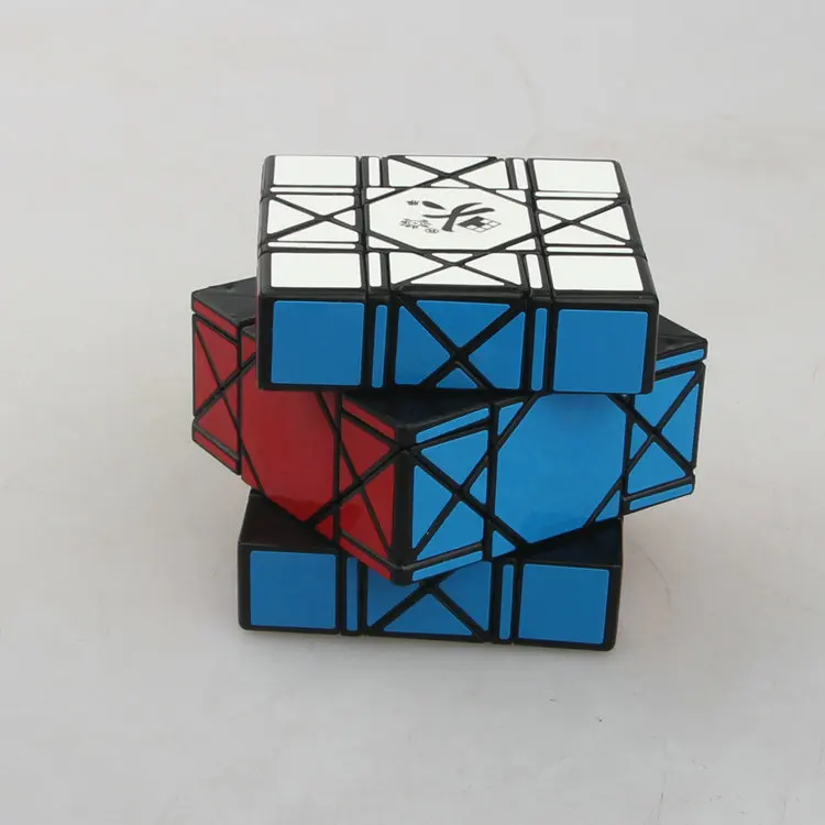 Cubo de goteo de ganso, Cubo de bagua de 6 ejes y 8 ranks, color negro, con fondo negro-4