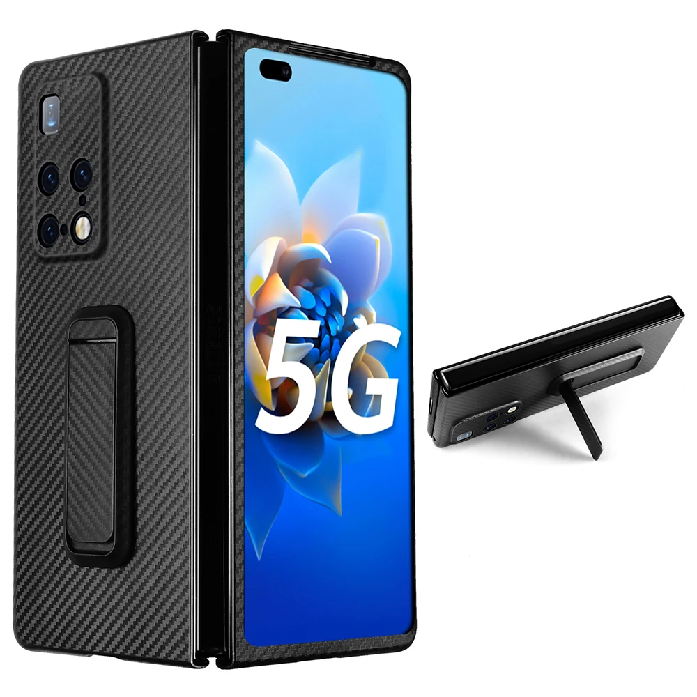 

Чехол из углеродного волокна для Huawei Mate X2, противоударный защитный чехол, невидимый складной чехол-держатель для Huawei Mate X2