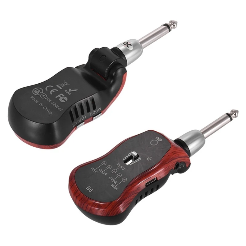 

B6 гитарные наушники Amp Мини-гитарный усилитель, Bluetooth-совместимый приемник, Перезаряжаемый для электрического путешествия, карманный 5