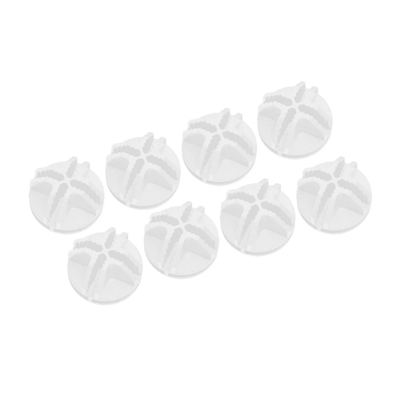 Nickel-Free White Проволочные квадратные пластиковые разъемы для модульного органайзера шкафа и проволочной сетки квадратный стеллаж для хранения, набор из 8 - Цвет: Nickel-Free White