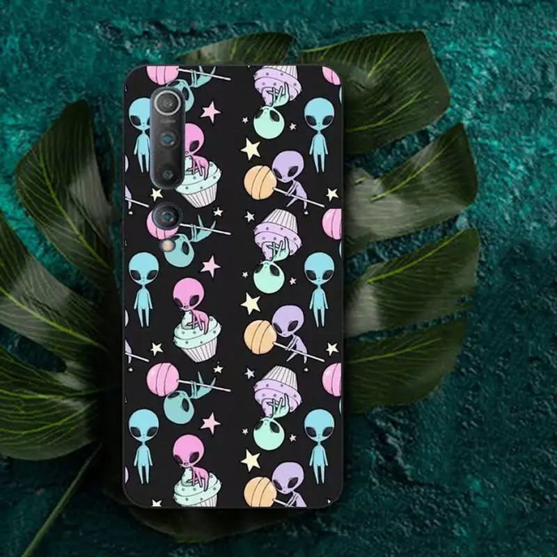 TOPLBPCS эстетичный мультяшный чехол для телефона с инопланетянином космосом Redmi Note 8