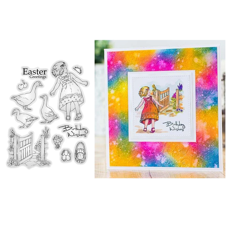 Прозрачный прозрачный силиконовый штамп/печать для скрапбукинга/фотоальбома