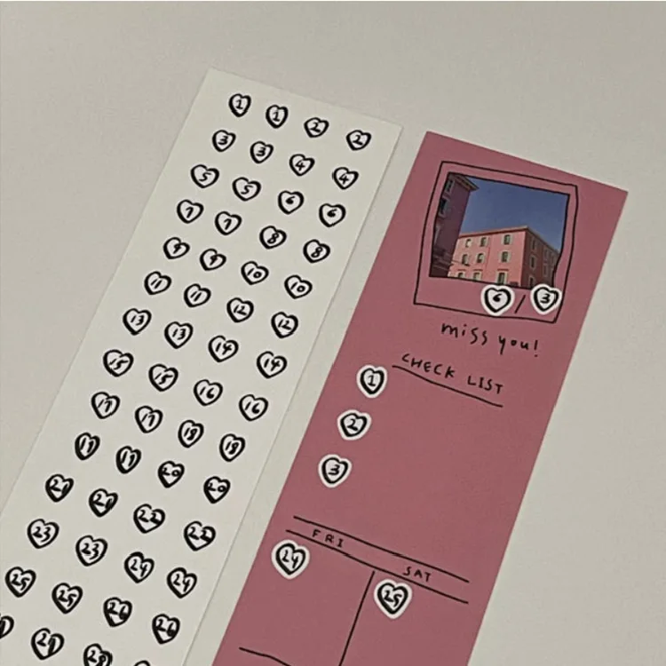 

Водонепроницаемые сердечные стикеры MMZBHA