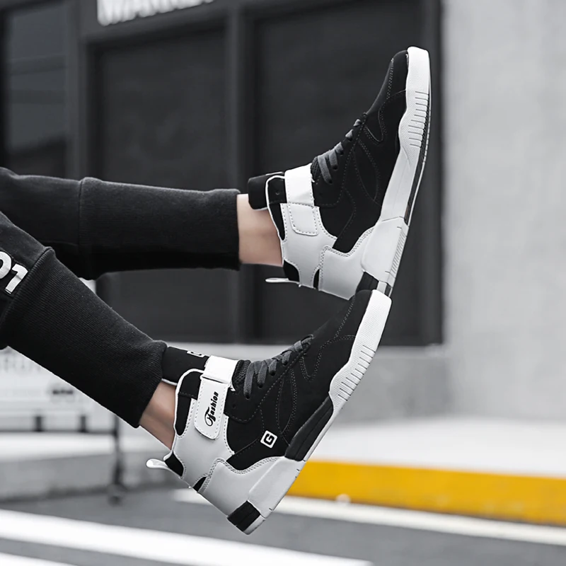 

winter men shoes high-top Men's Casual Shoes outdoor and leisure shoes for men increased shoes non-slip wear-resistant high