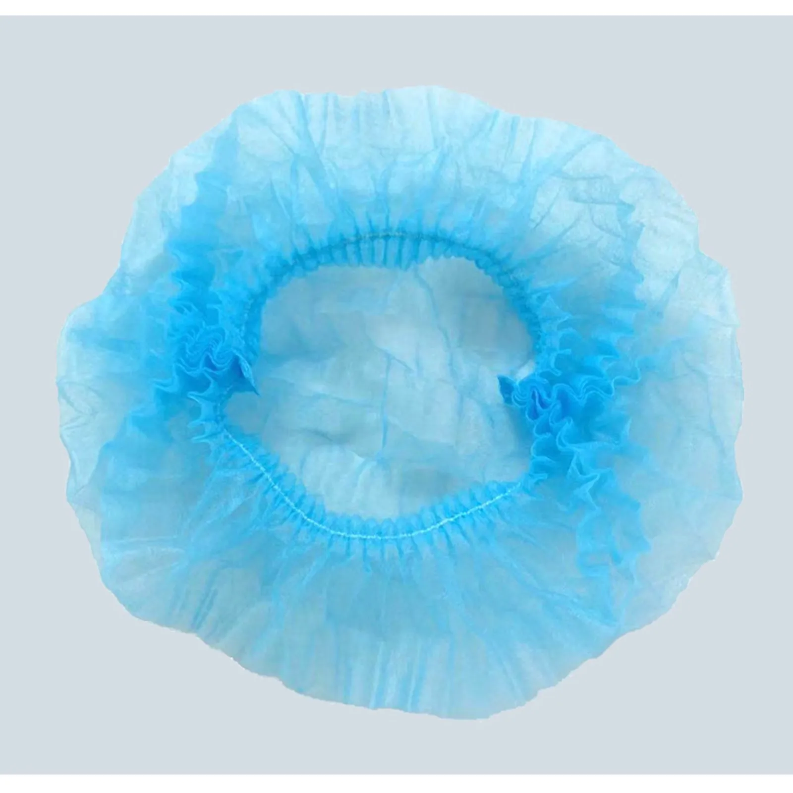 

100PC Disposable Hair Head Covers Net Bouffant Hair Net Head Cover Thick Net Non Woven Strip Protection Beauty Mushroom Cap