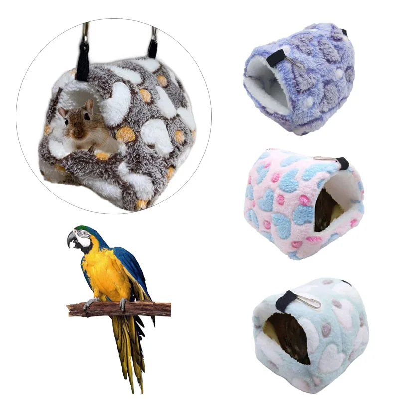 Warm Winter Parrot Nest Big House Budgie Hammock Cage Hut Tent Bed Hanging Cave Small Pet Products