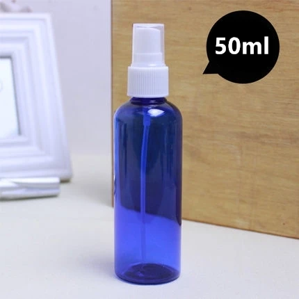 A 50ml 50/100 мл синий спрей бутылка эфирного масла распылитель жидкости Путешествия Пустой парфюмерный диспенсер косметический контейнер тумана распылитель - Цвет: A 50ml