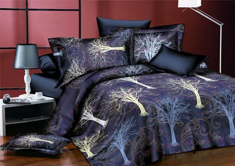

4pcs Cotton 3D Rose Bedding Sets High Quality Soft Duvet Cover Bedsheet Pillowcase Reactive Printe 50 Bedclothes Queen Bed Linen
