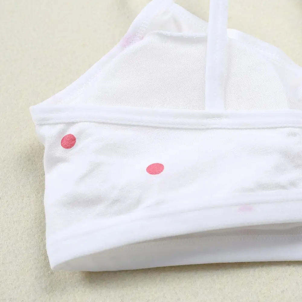 Кружевной тренировочный бюстгальтер в горошек для девочек подростков детское