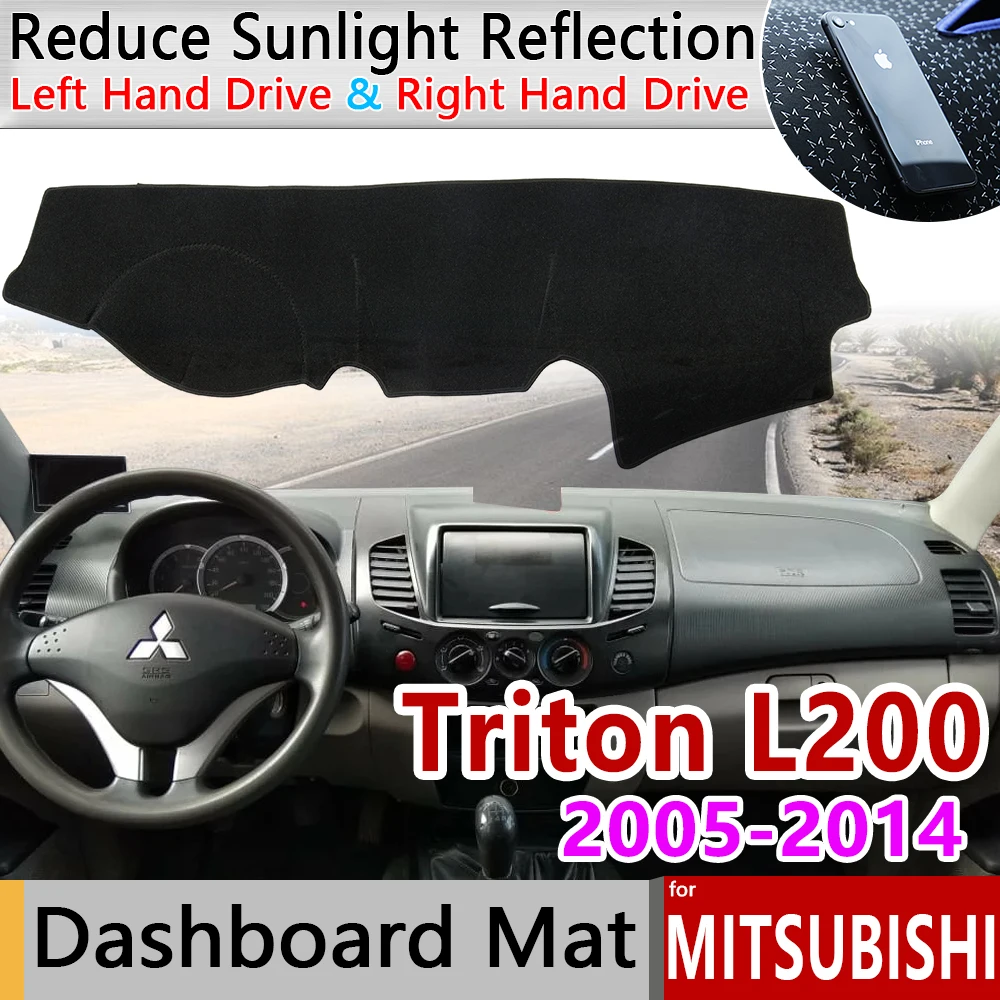 Противоскользящий коврик для приборной панели Mitsubishi L200 Triton | Автомобили и