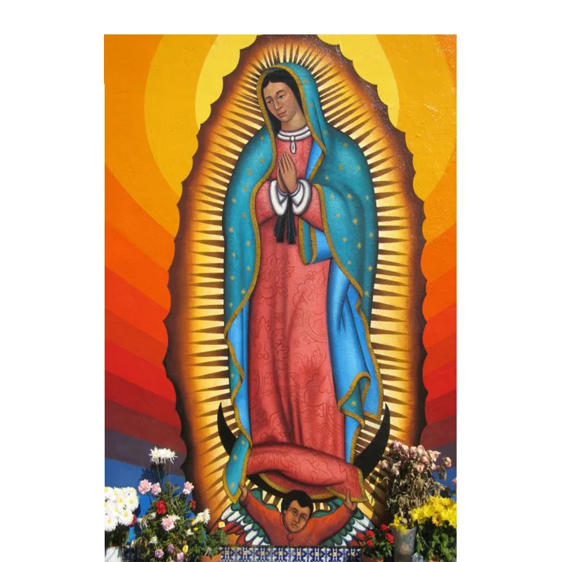 P0439 постер Богородицы Гуадалупе Дева Мария католическая икона на стену домашний