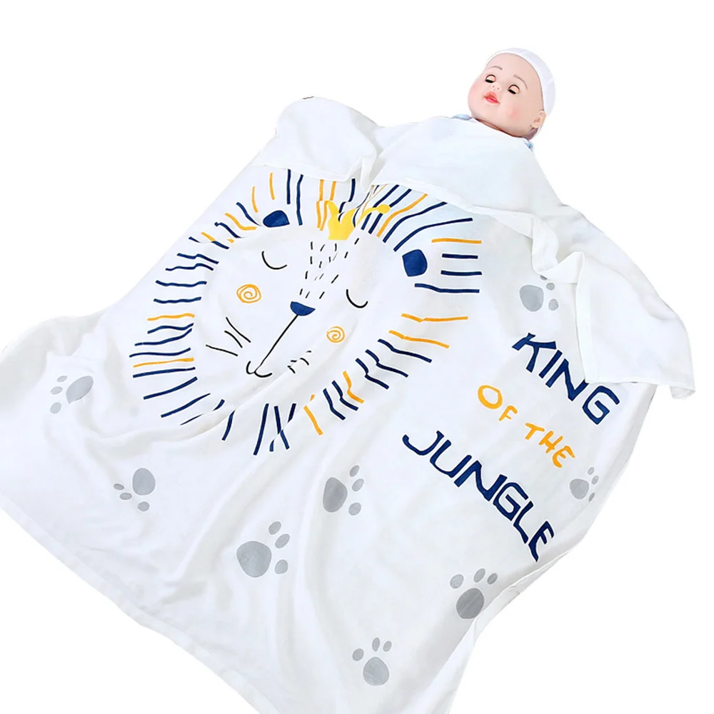 Детское банное полотенце детское одеяло из бамбукового волокна Двухслойное