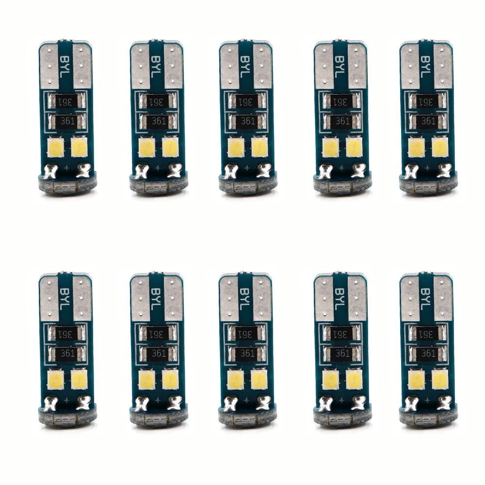 T10 2835 Чип W5W 194 168 лампа 6SMD светодиодный светильник для салона автомобиля/Клиренс s