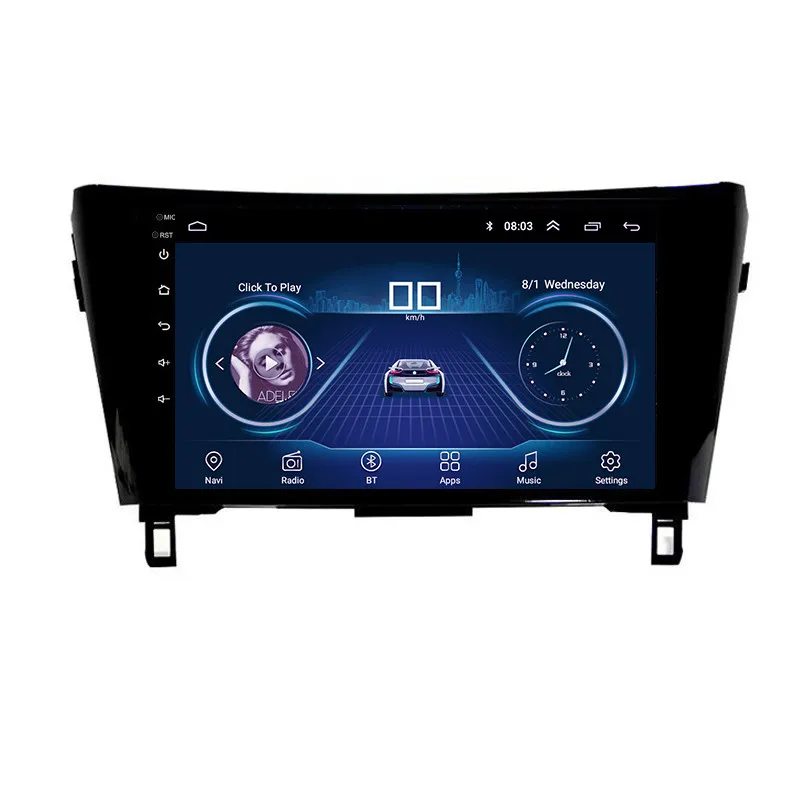 10 1 дюймовый IPS и 2.5D сенсорный экран Android 8 автомобильный DVD GPS навигатор для Nissan Qashqai