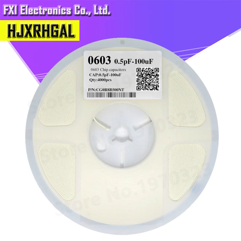 1 катушка 4000 шт. 0603 с алюминиевой крышкой 50В SMD толстая пленка hjxrhgal Бескорпусные