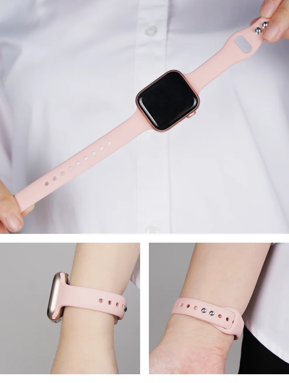 Ремешок для apple watch, ремешок для apple watch 5, 4, 3, 2, iWatch, ремешок 42 мм, correa, 38 мм, 44 мм, 40 мм, силиконовый браслет pulseira, ремешок для часов