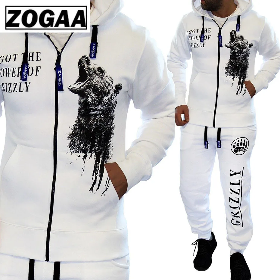 Комплект из 2 предметов: толстовка с длинным рукавом и штаны ZOGAA мужской