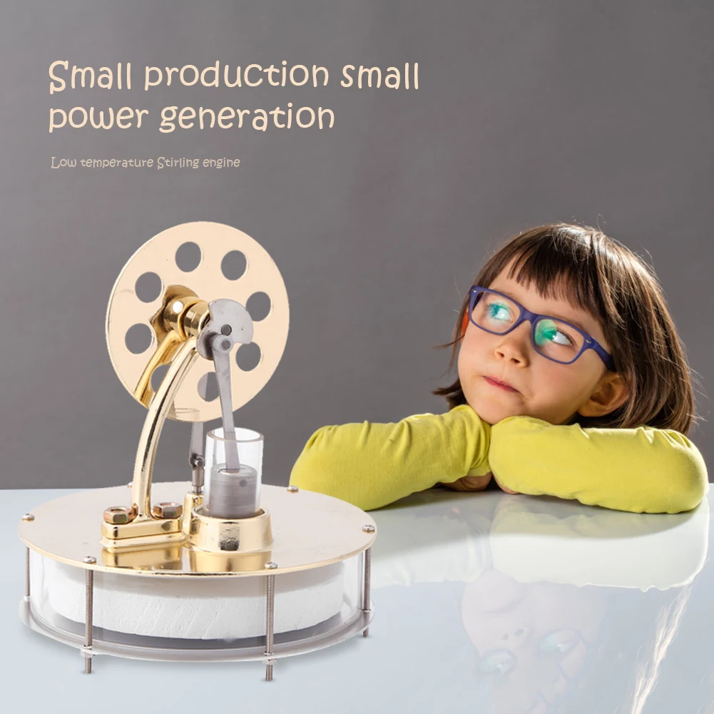 

Low Temperature Stirling Car Engine Model Develop Children Thinking Creativity Physics Steam Power Educational Toy