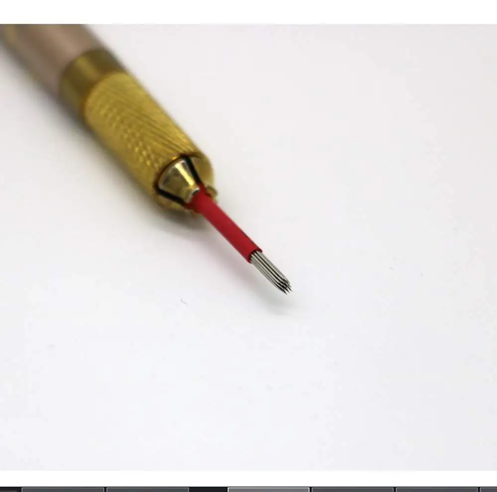 Eyebrow Tattoo Needle 50PCS Microblading Shading Bevel 19Round for Manual Semi Permanent Makeup Fog Blades | Красота и здоровье
