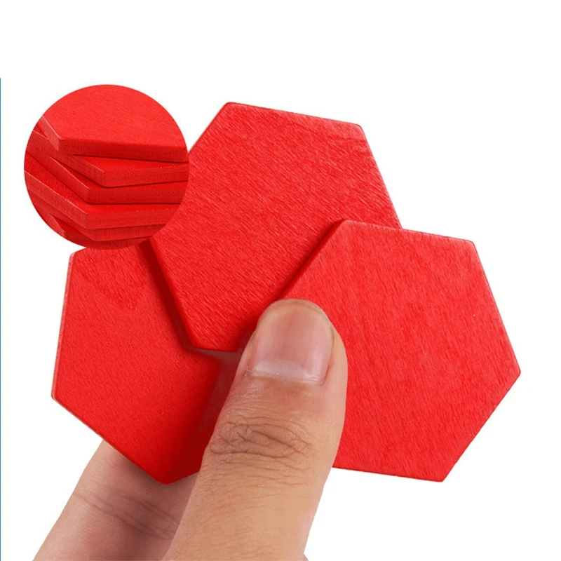 Деревянные геометрические формы Монтессори 3D головоломка кирпичи дошкольного