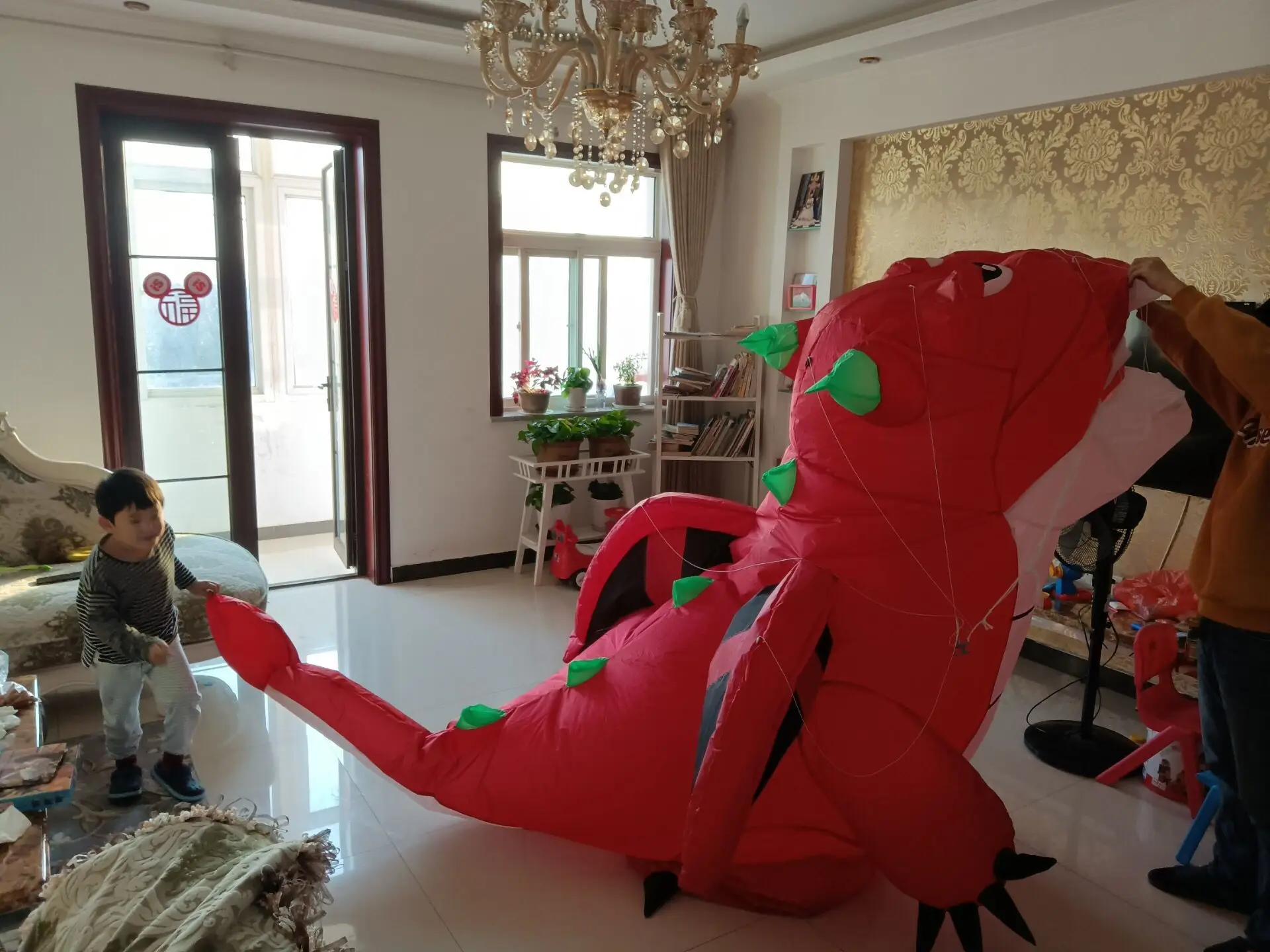 Воздушный змей dargon 3 5 m line мягкий подвесной воздушный | Игрушки и хобби