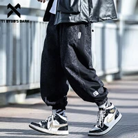11 bybbs dark bandana patchwork pants hip hop tactical man techwear functional joggers pants men casual loose trousers black