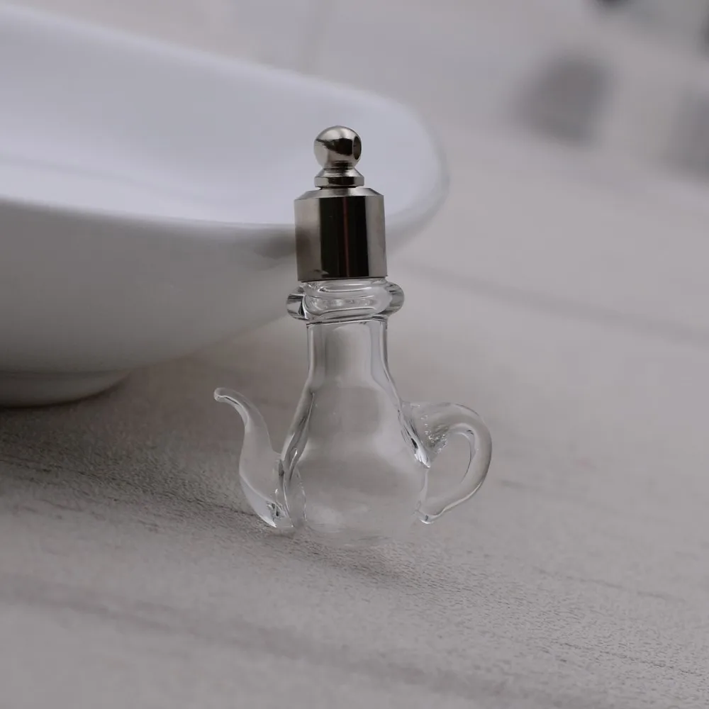 5 шт. заварочный чайник с винтовой крышкой стеклянный флакон подвески Желая