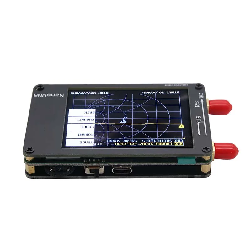 Векторный анализатор сети MAxgeek NanoVNA встроенный аккумулятор ЖК дисплей 2 8 дюйма HF