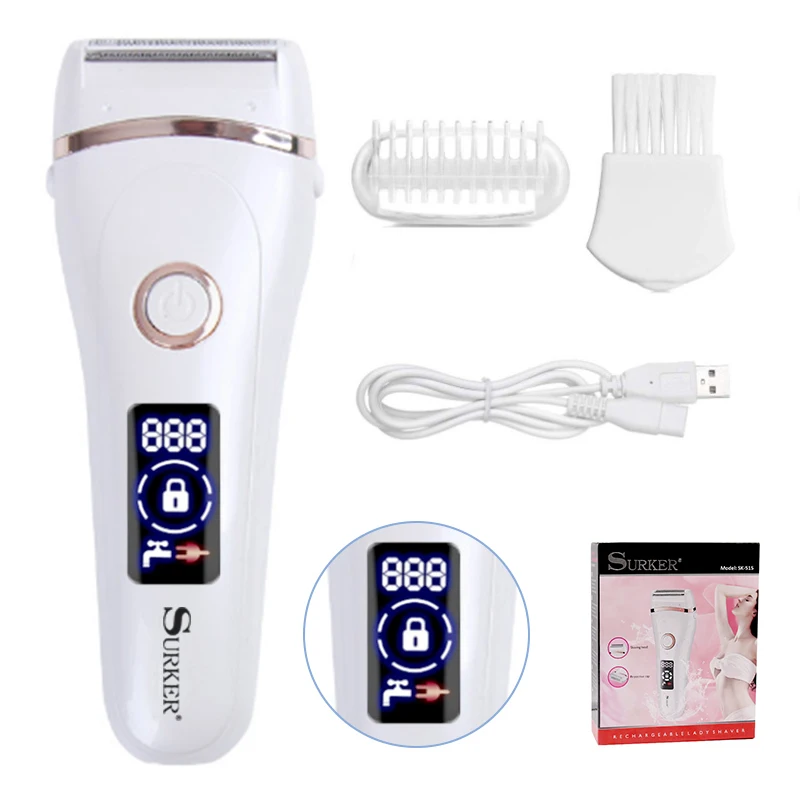 Перезаряжаемая Женская бритва водонепроницаемая электрическая для женщин