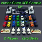 2 игрока аркадная игра сделай сам, USB кодировщик для ПК Игр, джойстик Ellipse Bat + аркадные кнопки типа Happ, несколько цветов в наборе