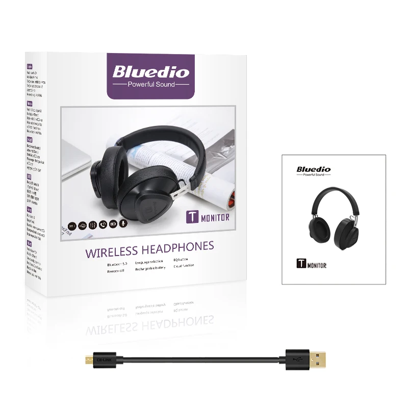 Bluedio оригинальные ТМ bluetooth наушники с микрофоном голосового управления за ухо