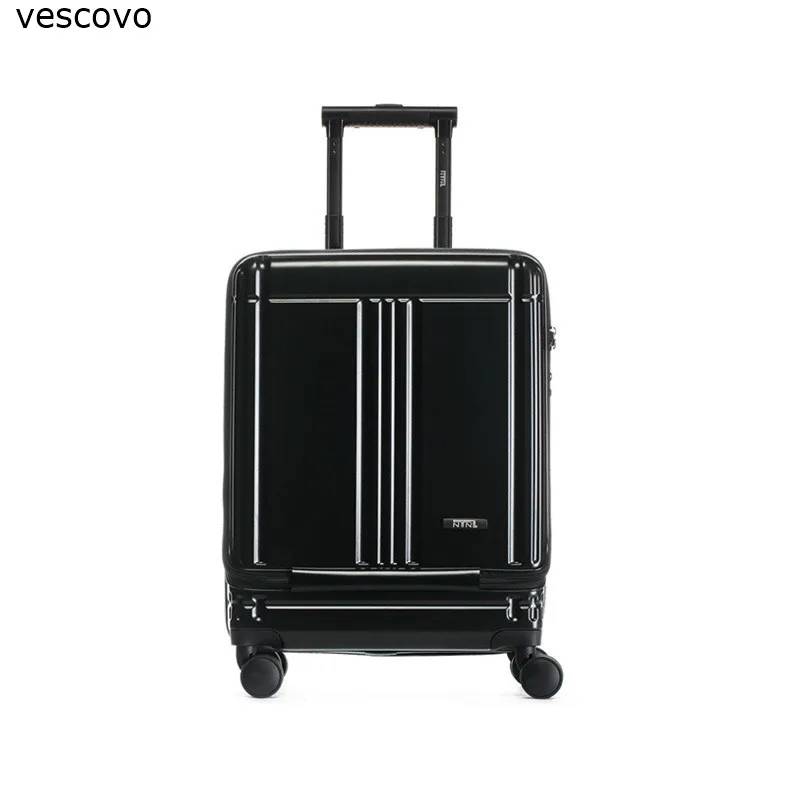 Чемодан на колесиках vescovo 20 дюймов для мужчин и женщин Спиннер багажа ноутбука с