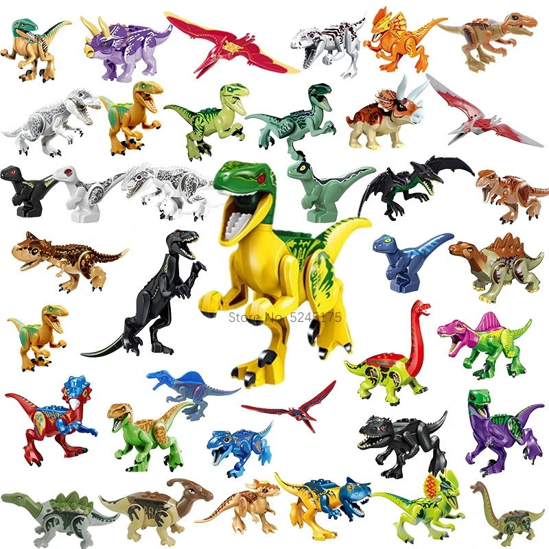 Динозавр мир Юрского периода велоцирапторы трицератоп Т Рекс совместимые с