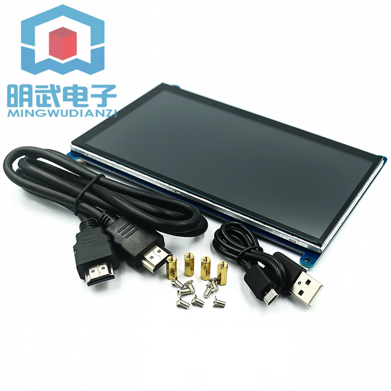 7 дюймовый ЖК монитор HDMI Raspberry Pi 3/4 поколения ультра прозрачный совместимый с