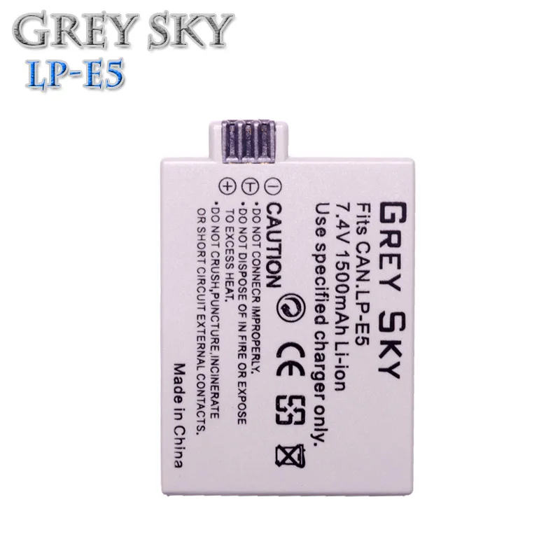 4 шт. 1500 мАч 7 V LP E5 Батарея LPE5 Перезаряжаемые Камера для цифровой однообъективной