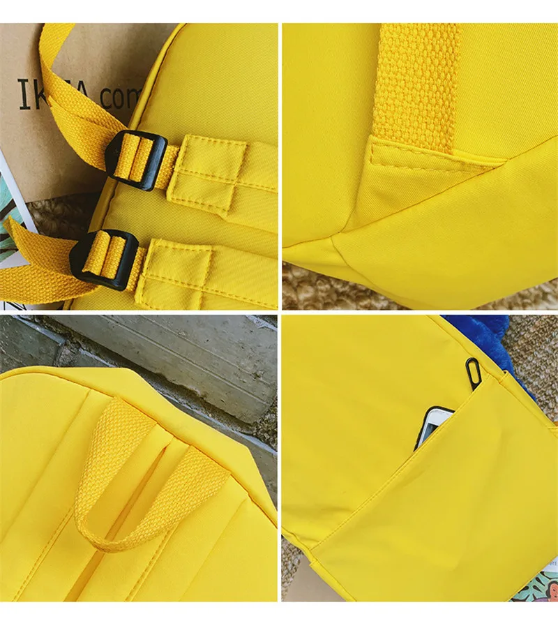 Милый холщовый женский рюкзак прозрачные рюкзаки игрушечная сумка на плечо для