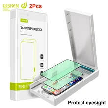 Wsken 0.3mm Protective Tempered Glass for iPhone 12 Pro Max Screen Protector mini Full Coverage 11 Xs X Xr Anti Green Ray Film