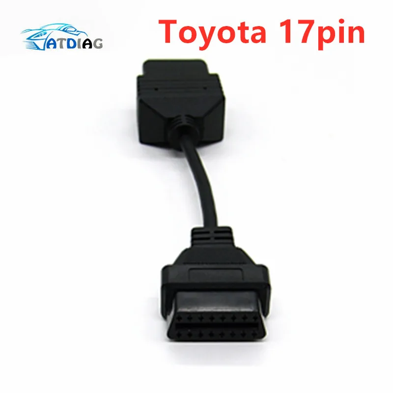Новинка диагностический кабель для адаптера T oyota 17 PIN к OBD1 OBD2 Toyota 16PIN OBDII
