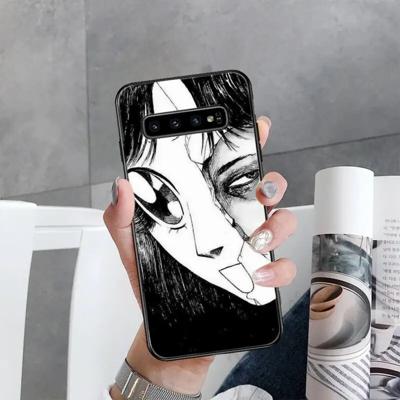 

Junji Ito Tees Horror Phone Case For Samsung galaxy S 7 8 9 10 20 edge A 6 10 20 30 50 51 70 note 10 plus