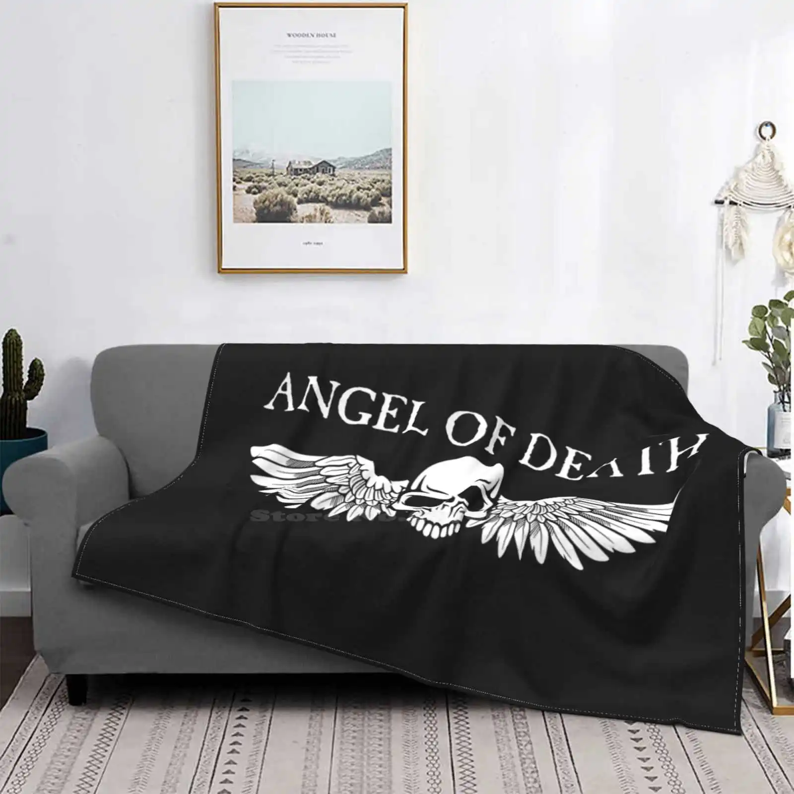 Новинка модное мягкое теплое одеяло с принтом Angel Of Death 40 000 К Wh40K непромокаемый