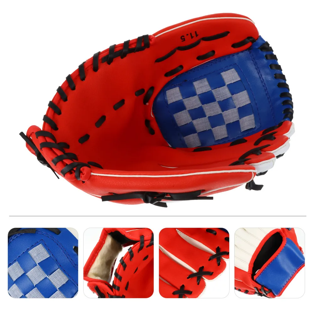 

1Pc Baseball Glove PU Thickened Glove Pitcher Training Glove Infielder's Glove