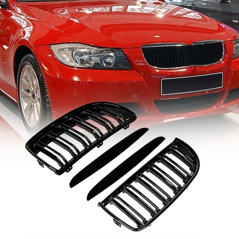 

4PC/SET Pair Car Front Kidney style Double Slat Grille Set For BMW E90 E91 2005-2008/BMW 5 F10 2009-2016 E39 G30 G38 F11 E36