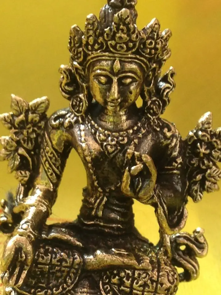 Тибетский буддизм Белая Тара медный амулет статуя Будды|Подвески| |