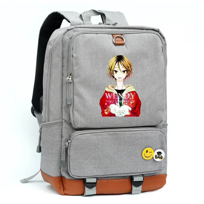 

Hinata Shoyo Kozume Kenma Cosplay Bag Haikyuu!! Printing Canvas School bag Backpacks for men and women