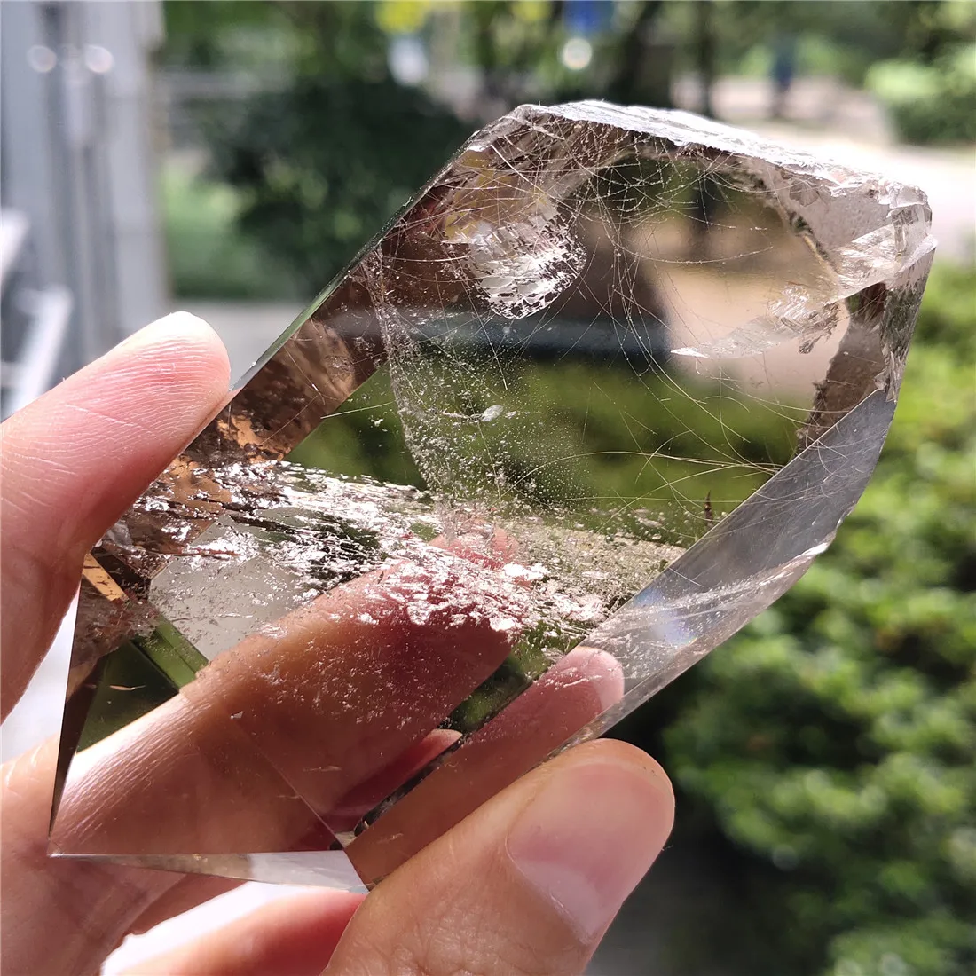 Кристал-фантом W Rutile камень остров Камни Кристаллы Wicca Cristal Pierre Naturelle et Cristaux Природный исцеляющий Декор кварц