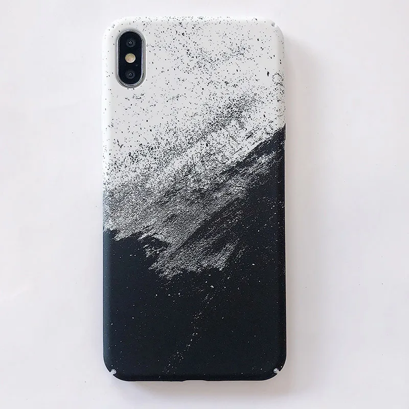 Жесткие чехлы для телефонов из поликарбоната для iphone XS MAX XR X, розовые, синие листья, матовый чехол для iphone 6, 6 S, 7, 8 Plus, чехлы на заднюю панель с изображением звездного неба