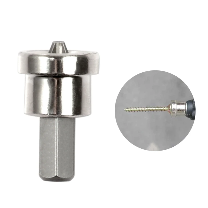 

10 Pcs Set / 1 Pc Locating Screwdriver Bits Depth Stop Plasterboard Screws Hex E7CB